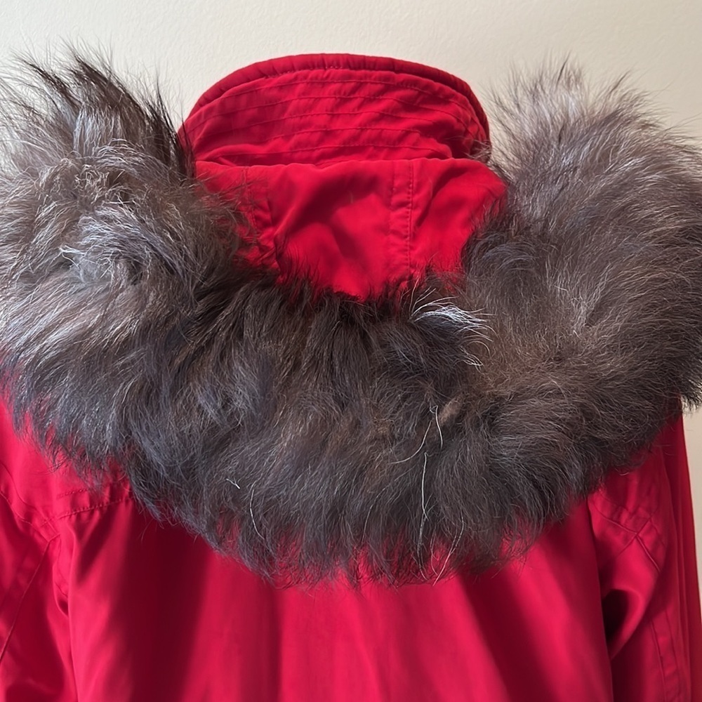 Fleet Street NWOT Gorgeous red heavy weight Stylish winter coat Size SP - Picture 12 of 15